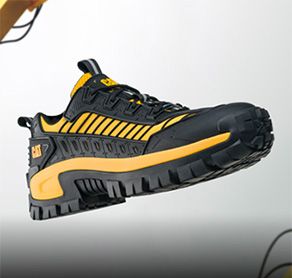 Black & yellow sneaker.