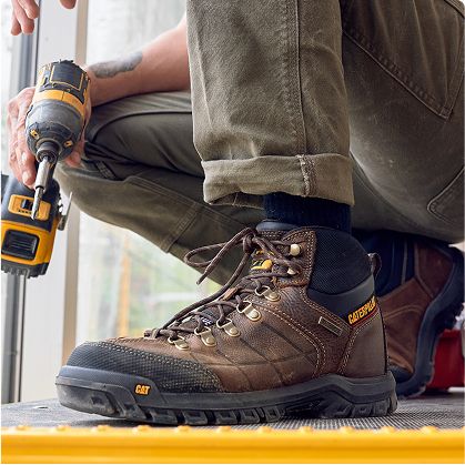 Dark brown Threshold boots.